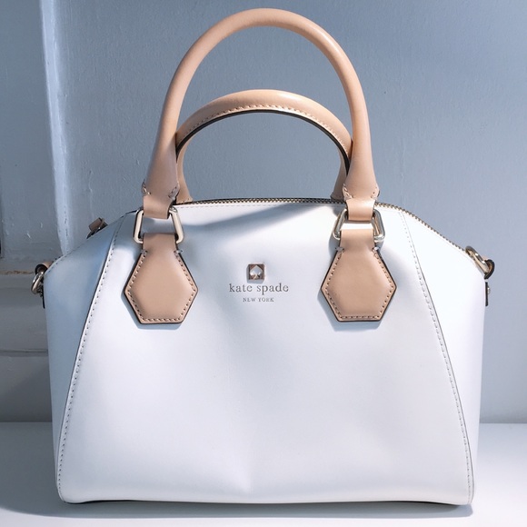kate spade Handbags - KATE SPADE small white satchel